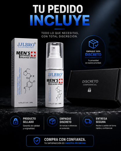 Spray Retardante Premium para Hombres — Mayor Control y Confianza